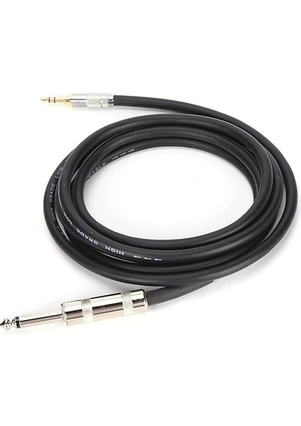Kablosu, Gitar Piyano Amfisi ve Cep Telefonları Için 24 Awg Stereo Dayanıklı Hifi Ses Kablosu (JD6082-1,5 Metre)