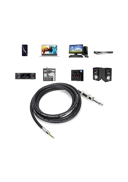 Kablosu, Gitar Piyano Amfisi ve Cep Telefonları Için 24 Awg Stereo Dayanıklı Hifi Ses Kablosu (JD6082-1,5 Metre) modelleri