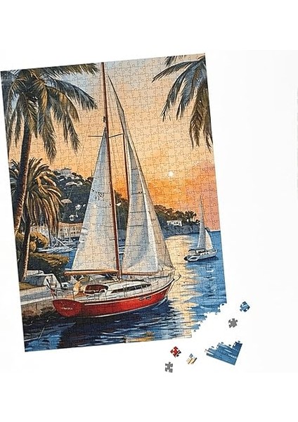 Craft Yelkenli Tekne Manzaralı Puzzle, 500 Parça, fırsatları