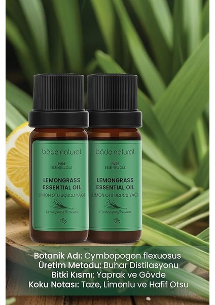 Natural Limon Otu Uçucu YAĞI%100 Saf 10 ml modelleri