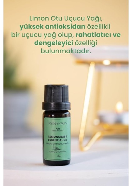 Natural Limon Otu Uçucu YAĞI%100 Saf 10 ml fırsatları