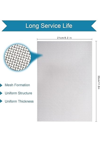304 Paslanmaz Çelik Hasır Sac, 4 Paket Tel Örgü Panel 20 File, Fare Kemirgen Böcek Ağı, Havalandırma Delikleri, Ev, Mutfak, Bahçe Için, 210 x 300 mm modelleri
