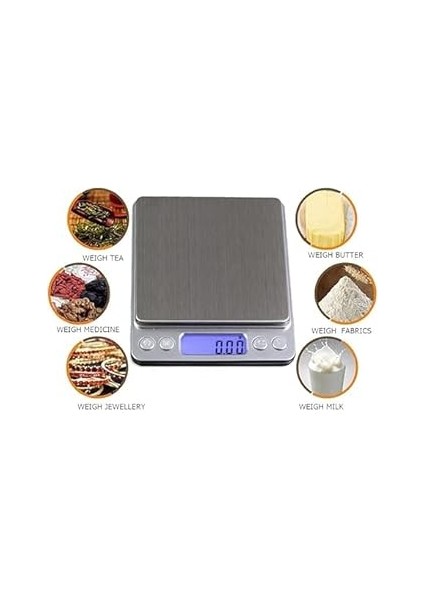 I2000 Hassas Terazi 500G / 0.01G Cep Hassas Tartısı Mücevher,bozuk Para,takı,mutfak Terazisi fırsatları