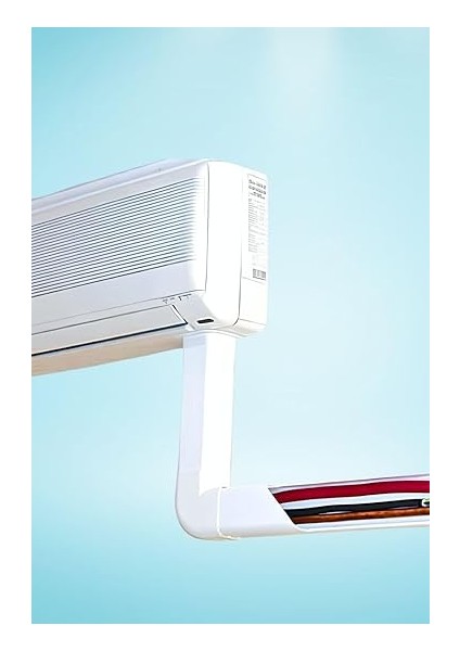 2 Metre (60X40MM) Kendinden Yapışkanlı Klima Borusu Gizleyici Kablo Kanalı | 2m (5 Adet x 40CM) Kablo Gizleyici modelleri