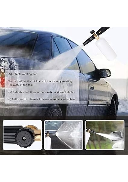 Bosch Aquatak/black &amp; Decker/norse/ryobi/neo Köpük Lance Makinesi Jet Foamer Ayarlanabilir 1l Şişe Sabunluk Nozulu ile Uyumlu Kar Topu fiyatları