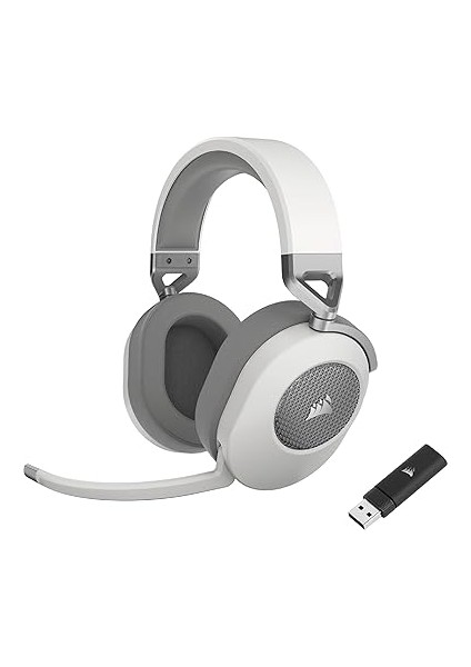 HS65 Kablosuz Çok Platformlu Oyun Kulaklığı, Bluetooth'lu, Dolby 7.1 Surround Ses, Çok Yönlü Mikrofon, Icue Uyumlu, Pc, Mac, Ps5, Ps4, Nintendo Switch, Cep Telefonu, Beyaz fırsatları