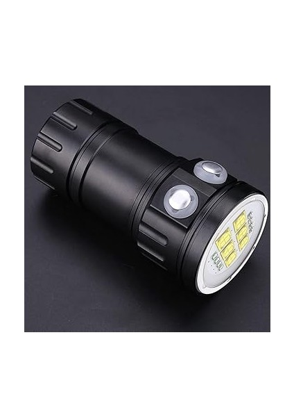 LED Dalış Feneri Kırmızı Mavi Beyaz Işık Fotoğraf Lambası Altında El Flashlighted Flashlighting Flashlight Flashlight Torçlu Mavi Beyaz Işık Torçu ve fırsatları