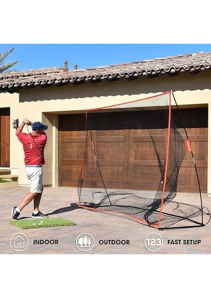 Golf Practice Hitting Net - Choose Between Huge 10' x 7' Or 7' x 7' Nets -Personal Driving Range For Indoor Or Outdoor Use - Designed By Golfers For Golfers fiyatları