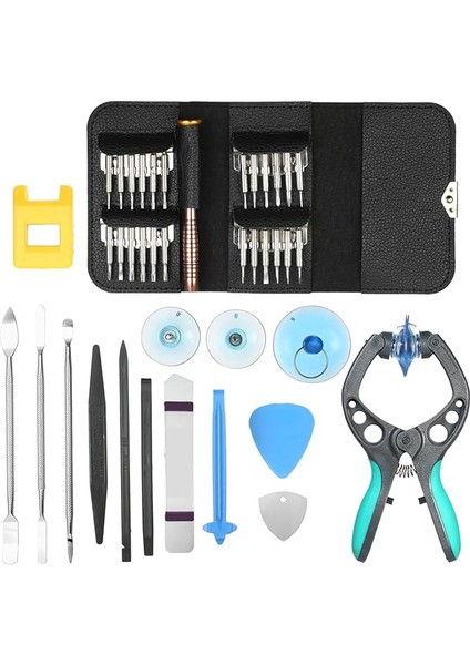 39 In 1 Cep Telefonu Ekran Açma Pensesi Tamir Aletleri Seti Tornavida Pry Sökmeye Tornavidalar Düzeltme Aracı Seti Cep Telefonu Laptop Için Doomun