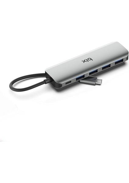 BX07HB Type-C Pd 4 Portlu USB 3.0 Dönüştürücü Hub Çoklayıcı Adaptör
