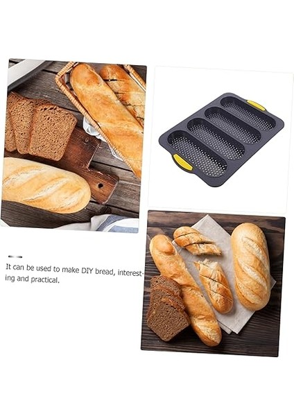 Somun Ekmek Tepsisi 4 Yuvalı Fransız Ekmek Tavası Silikon Fırın Dükkanı modelleri