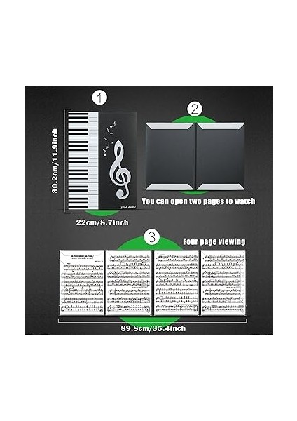 4 Taraflı Nota Klasörü, A4 4 Taraflı Nota Klasörü, Piyano, Gitar, Keman, Kağıt, Belgeler, Müzik Severler, Öğrenciler Için fiyatları