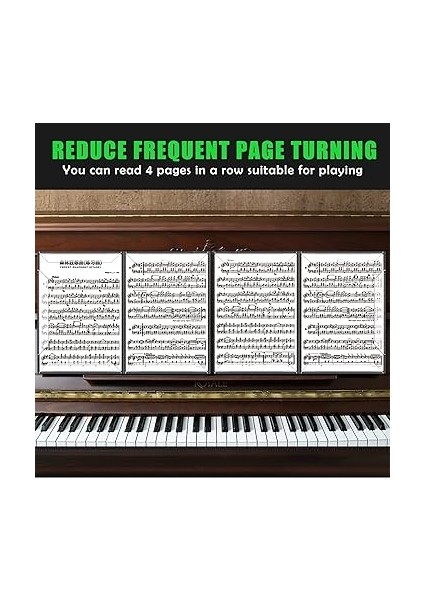 4 Taraflı Nota Klasörü, A4 4 Taraflı Nota Klasörü, Piyano, Gitar, Keman, Kağıt, Belgeler, Müzik Severler, Öğrenciler Için modelleri
