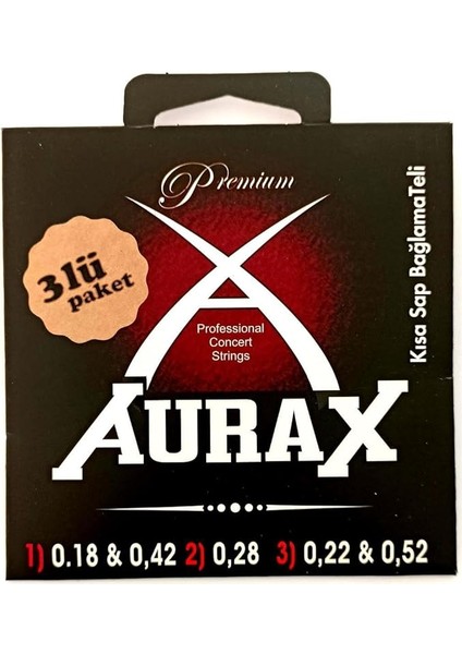 3ARX18 Üçlü Paket Kısa Sap Bağlama Teli 018 Profesyonel