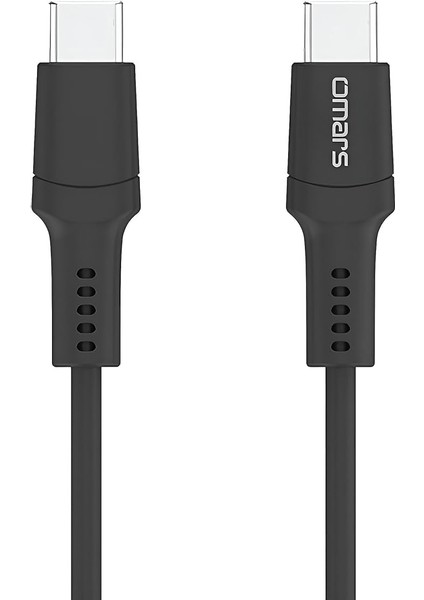 Type-C 3A Hızlı Şarj ve Data Kablosu Siyah - Hızlı Şarj, Usb-If Sertifikalı, Dayanıklı Tasarım