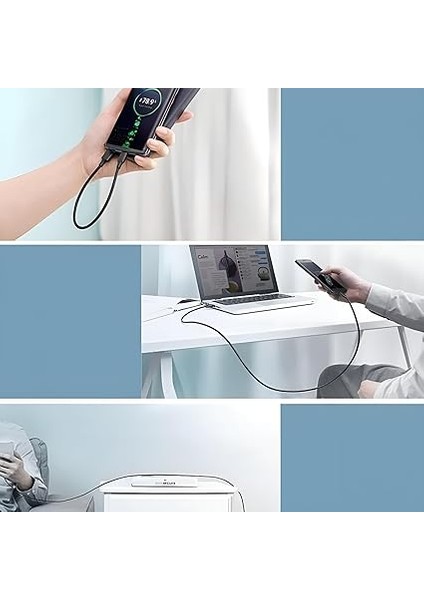 Type-C 3A Hızlı Şarj ve Data Kablosu Siyah - Hızlı Şarj, Usb-If Sertifikalı, Dayanıklı Tasarım modelleri