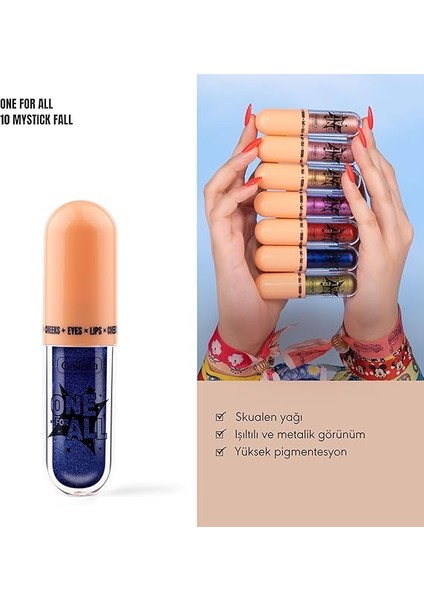 One For All 10 Mystick Fall Eyes &amp; Lips &amp; Cheeks Likit Göz Farı fiyatları