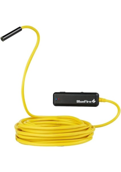 Wifi Yılan Kamera 10 mt Sarı Sert Tel 1200 Piksel 2mp Endoskop