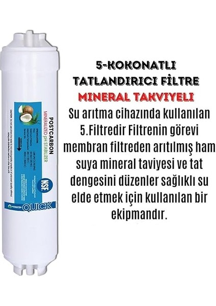 Aura Cebilon Plus Uyumlu 12 Inç Inline 5'li Membranlı Filtre Seti (Dirsek Hediyeli) modelleri
