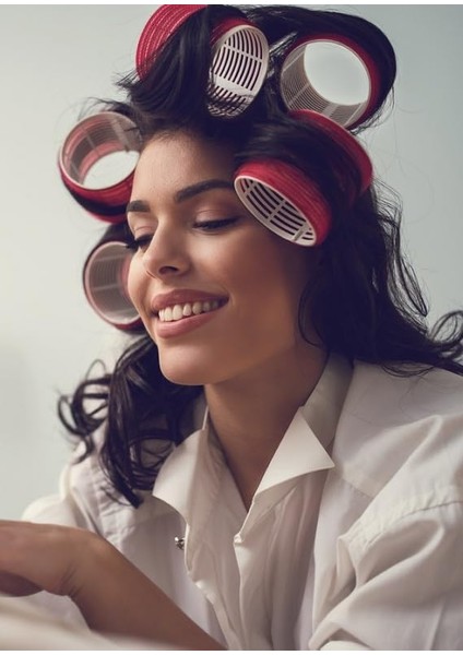 1225 Karma Bigudi 6lı Cırtlı - Yapışkanlı Saç Bigudisi indirimleri