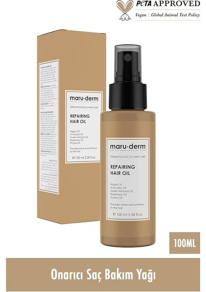 Onarıcı Saç Bakım Yağı 100 ml fiyatları