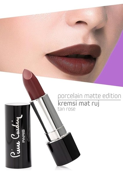 Cardin Porcelain Matte Edition Lipstick - Tan Rose -201 modelleri