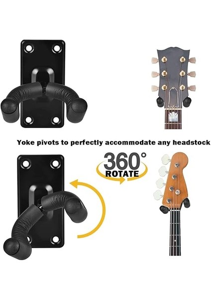 Gitar Duvara Montaj Askısı, Gitar Kanca Standı,gitar Ekran Askı Aksesuarları ve Gitar Pick Necklacefor Akustik Elektrik Bas Ukulele Gitar Tutucu modelleri