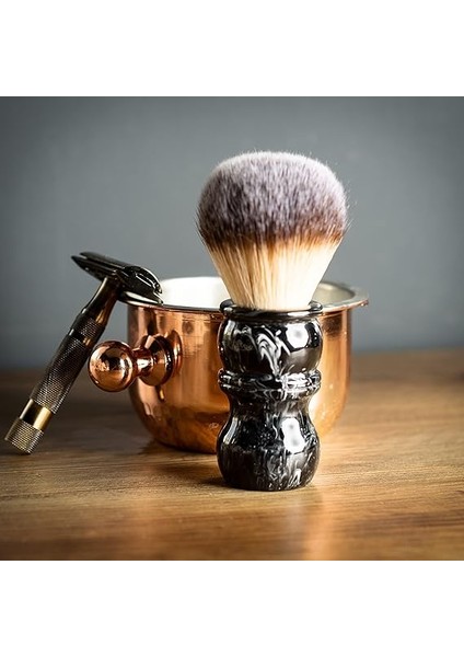 Brush Yaqi Reçine Saplı Klasik Sentetik Tıraş Fırçası, Yüksek Kaliteli Hızlı Köpük Üretme, Çabuk Kuruma ve Bakteri Tutmama Özelliği, Manuel Geleneksel Tıraş Aksesuarı (Reçine Saplı - Kara Mermer) fiyatları