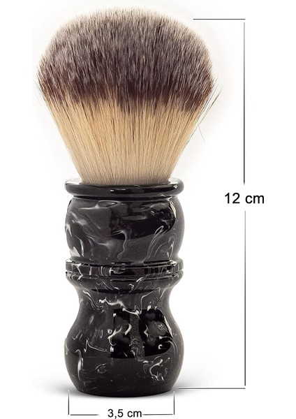 Brush Yaqi Reçine Saplı Klasik Sentetik Tıraş Fırçası, Yüksek Kaliteli Hızlı Köpük Üretme, Çabuk Kuruma ve Bakteri Tutmama Özelliği, Manuel Geleneksel Tıraş Aksesuarı (Reçine Saplı - Kara Mermer) fırsatları