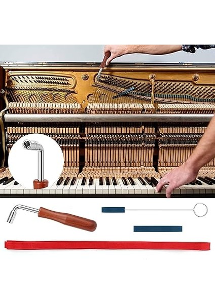Profesyonel Piyano Akort Kiti Akort Anahtarı Çekiç Mizaç Şerit Sessiz Kit Piyano Dıy Sabitleme Seti fiyatları