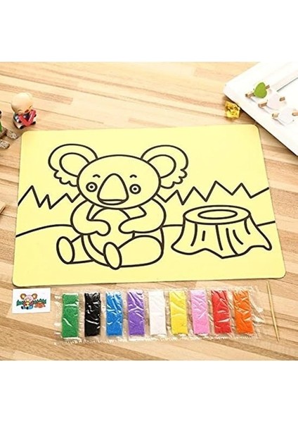 10 Adet, Büyük Boy, Kum Boyama Seti, A4 Boyutunda, Kum Boyama Çalışması, Etkinlik fiyatları