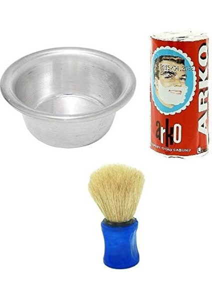 Tvet Traş Sabunu, Traş Tası, Sakal Traş Fırçası 3 Lü Set