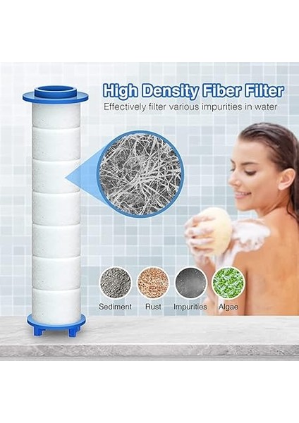 Su Için 10 Adet Yedek Duş Filtresi - Klor ve Florüre Yüksek Çıkışlı Duş Su Filtresi modelleri