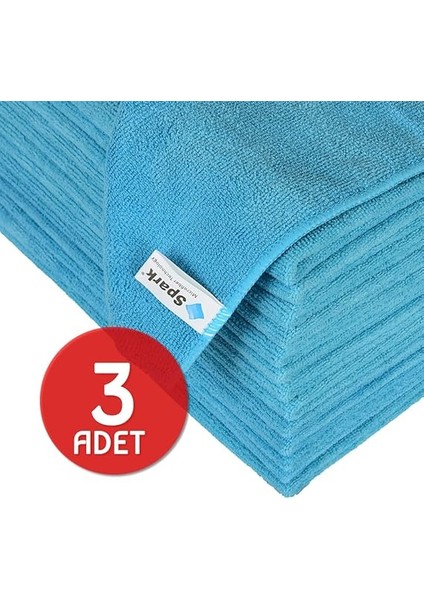Mikrofiber Havlu Oto Kurulama Bezi 60X50 cm (Turkuaz, 3lü Paket) fiyatları