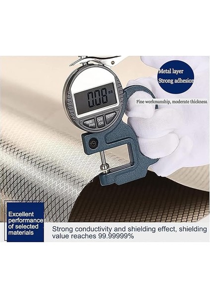 Emf Koruyucu Kumaş, Rfıd Elektrosmog Koruyucu, Radyasyon / Rf Sinyalleri Için Koruma, Akıllı Metre Rf Engelleme, Iletken Bez, Gümüş - 1 M modelleri