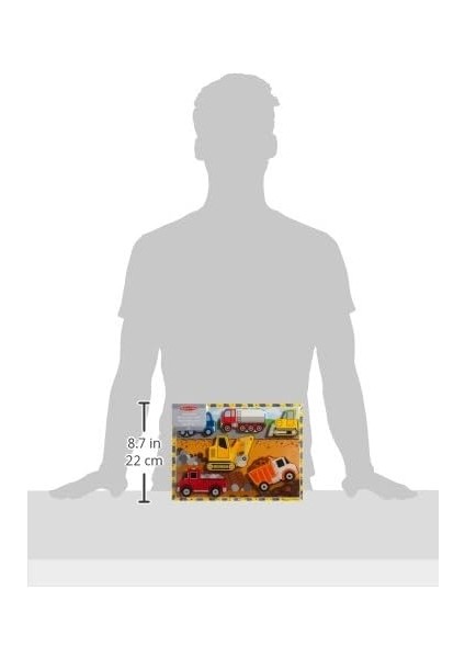 &amp; Doug - Ahşap Tombul Yapboz, Inşaat Araçları (13726) modelleri