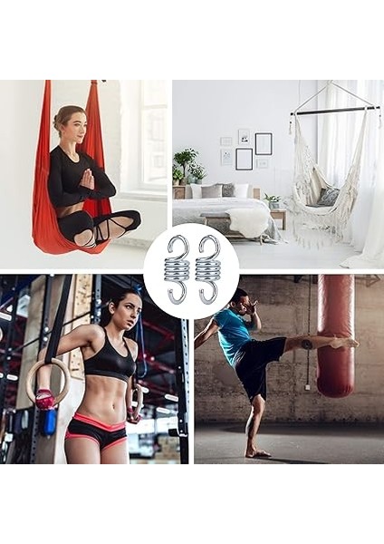 Ağır Hizmet Yaylı Sertleştirilmiş Galvanizli Çelik Uzatma Yay Kapasitesi 500KG/1100LBS Hamak Asılı Sandalyeler Için Sundurma Salıncakları 2 Adet indirimleri