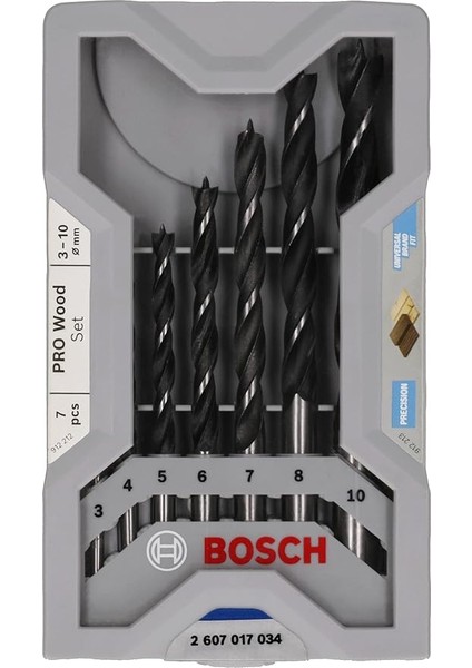 Ahşap Matkap Ucu Seti 7 Parçalı