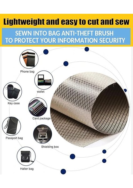 Emf Koruyucu Kumaş, Rfıd Elektrosmog Koruyucu, Radyasyon / Rf Sinyalleri Için Koruma, Akıllı Metre Rf Engelleme, Iletken Bez, Gümüş - 1 M indirimleri