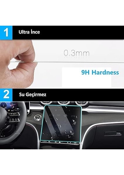 Model Y Juniper Uyumlu 2025 2026 Model 15.4 Inç Multimedya 9h Nano Ekran Koruyucu indirimleri