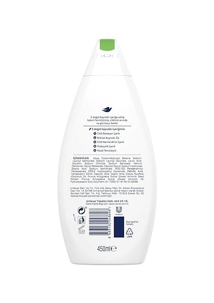 Nemlendirici Duş Jeli Hindistan Cevizi Yağı ve Badem Özü 450 ml modelleri