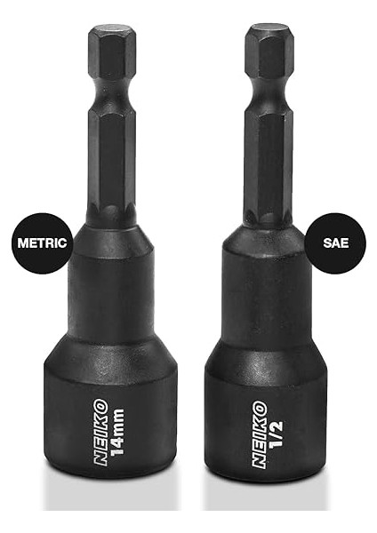 10250A Manyetik Altıgen Somun Anahtarı Master Kit, Cr-V Çelik, 6,35 mm Hızlı Değiştirme Altıgen Şaft, Sae ve Metrik, 12 Parçalı Set modelleri