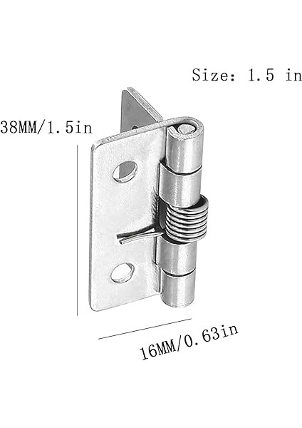 4 Adet Kendiliğinden Açılan Yaylı Menteşe, 304 Paslanmaz Çelik Kendinden Kapanan Yaylı Kapı Menteşesi, Görünmez Kapılar Için Otomatik Kapanma Menteşeleri, Yaylı Menteşeler (1,5 Inç) modelleri