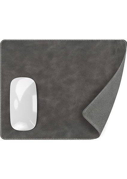 Navada - Gaming Oyuncu Gamer Hakiki Deri Mouse Pad, Deri Fare Altlığı, Hakiki Deri Ped, Dayanıklı Kaymaz Taban, Ofis Tipi Mouse Ped (Gri) modelleri