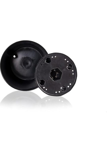 YK01 Yakut Saksı No:1 Drenaj Aparatı ile Birlikte, Siyah, 11CM, 0.68 Litre modelleri