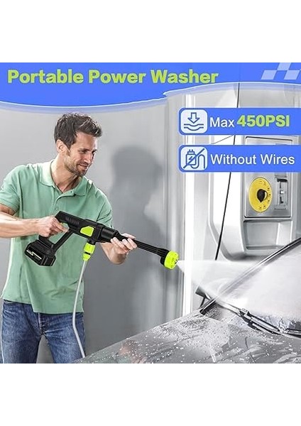 Şarjlı ve Yüksek Basınçlı Ilaçlama Oto Yıkama ve Sulama Tabancası 6 Farklı Püskürtme 24V 15.000MAH Yüksek Kapasite fırsatları