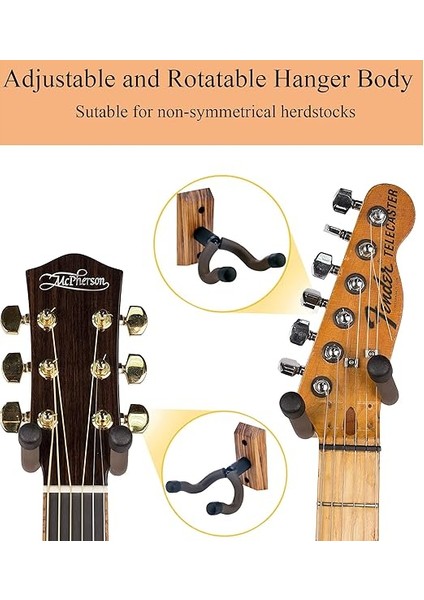 Gitar Duvara Monte Gitar Askısı Siyah Ceviz Gitar Kancası Akustik Elektro Bas Gitar Duvar Askısı Kanca Tutucu (Zebra Ahşap Askı) fırsatları