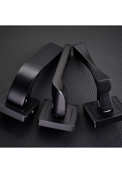 Verona Serisi 35-ZR-8X8-A001-KT-56-11, Rozetli Oda Tipi Kolu, Siyah Mat Kaplama, Parçalar Dahildir fırsatları