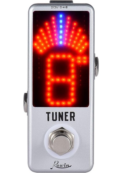 Mini Kromatik Tuner Pedal Efekti LED Ekran Gitar Bas Için Gerçek Bypass fırsatları