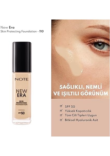New Era Skin Protecting 110 Soft Ivory Nemlendirici Etkili Spf 50 Hyaluronik Asitli Fondöten fiyatları